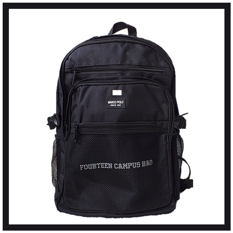 MARCO POLO BACKPACK BLACK Shopee Philippines