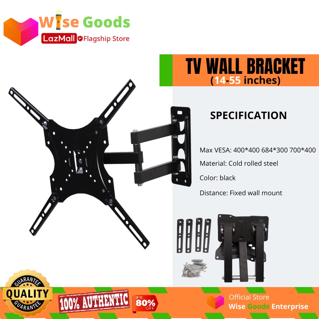 High Quality Full Motion Tilt and TV Wall Bracket for LCD LED Smart TV Mount Wall Bracket