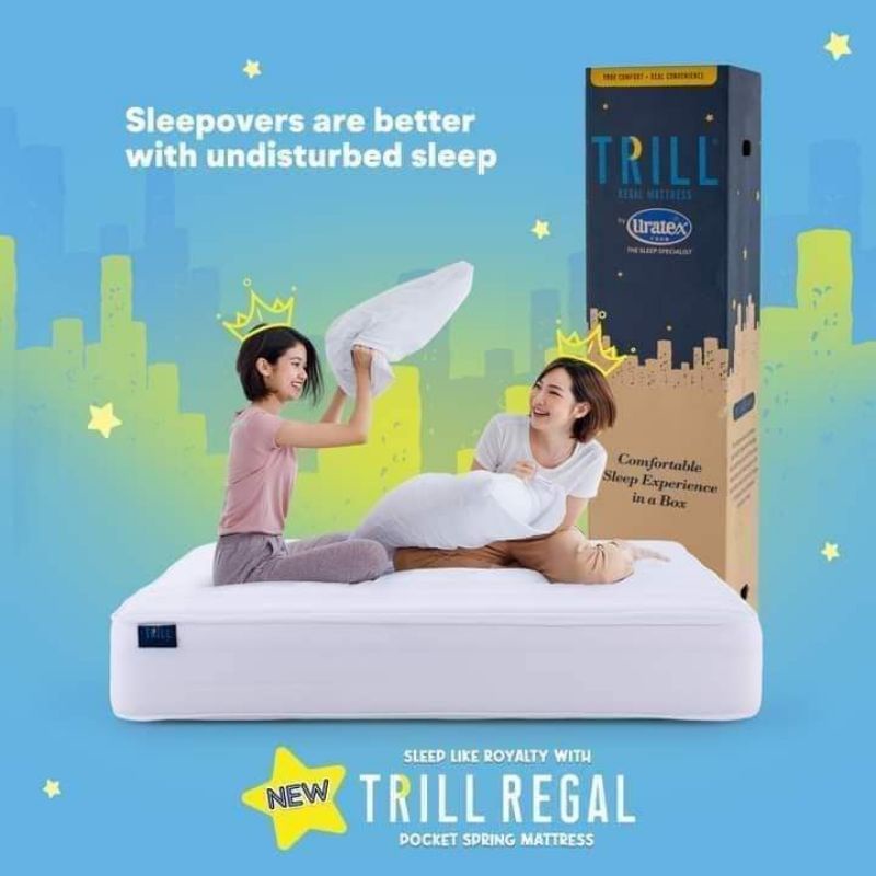 URATEX TRILL REGAL Pocket Spring Mattress ( 10 years warranty) Shopee