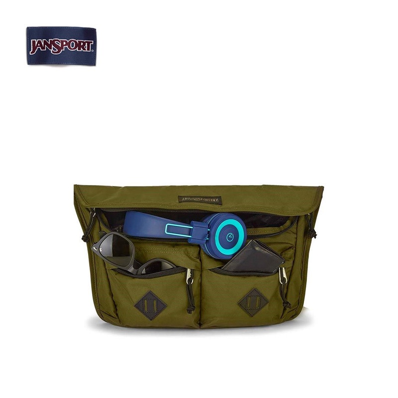 JanSport Larimer Crossbody Messenger Army Green Men 5L Shopee Philippines