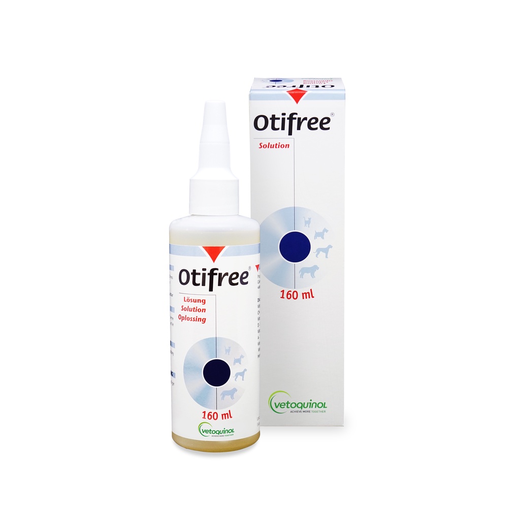[Vetoquinol] Otifree for Dogs & Cats 160ml / Ear Cleaner / Ear Drops