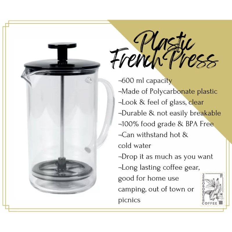 Plastic French Press 600ml Shopee Philippines