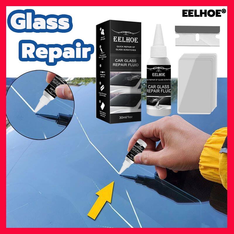 EELHOE Quick Fix glass repair kit cracked windshield repair kit glass