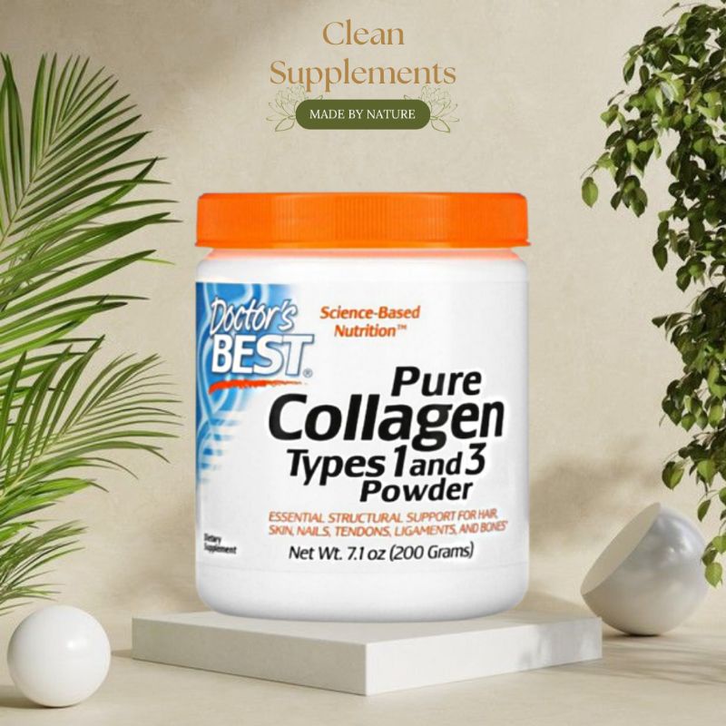 Cleansupplementsph Doctor's Best, Pure Collagen Types 1 and 3 Powder, 7.1 oz (200 g) Shopee