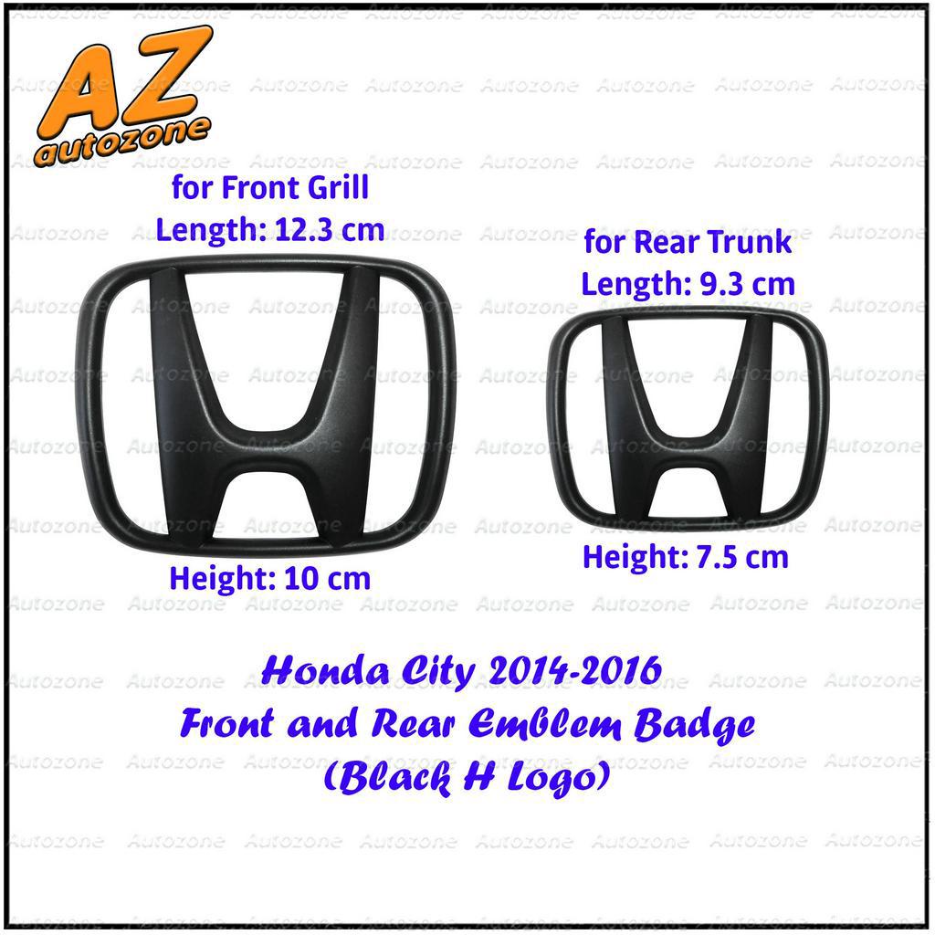 Honda City 2014-2016 Honda Black H Logo Emblem Badge for Front Grill