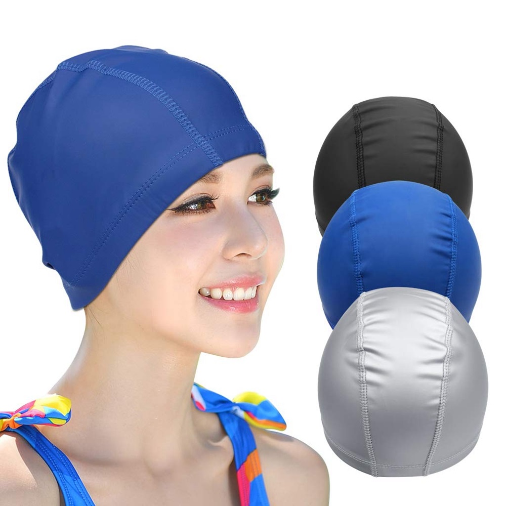 Adult Swimming Cap Swim Hat Sportswear Men Women Unisex Nylon Swim Caps