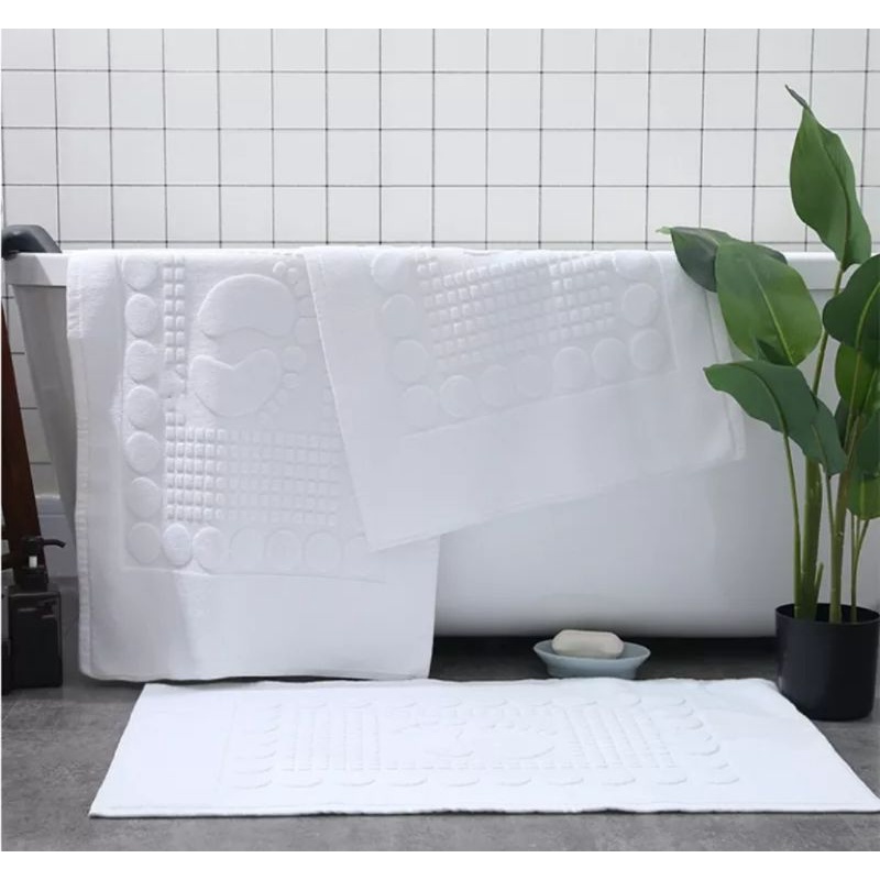 Bathroom Foot Towel Absorbent Comfortable 100 Cotton Bathroom Foot