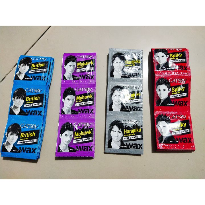 Gatsby Hair Style Wax Sachet 12x3g Shopee Philippines
