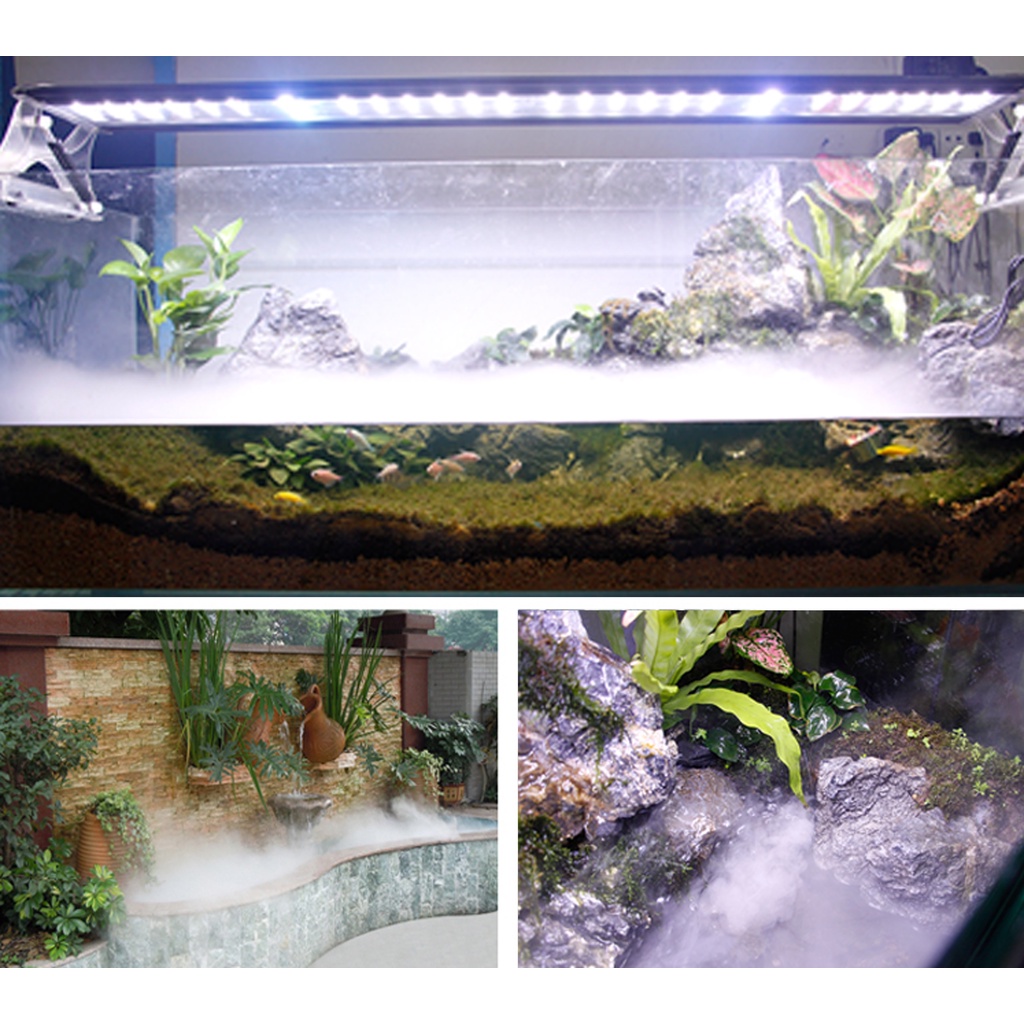 DC 24V/1A Mini Humidifier Aquarium Fish Tank Ultrasonic Humidifier Mist