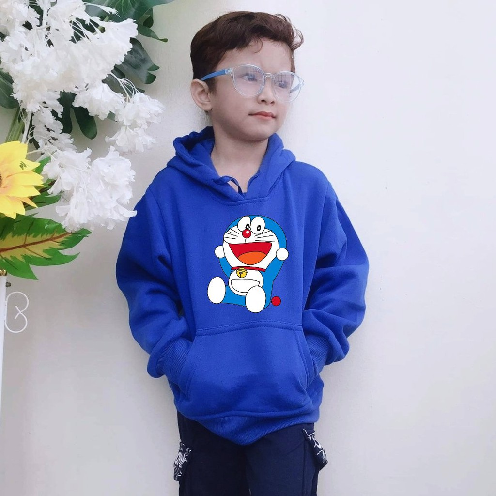 HOODIE DORAEMON JACKET FOR KIDS 413 YEARS OLD KOREAN STYLE LONGSLEEVE