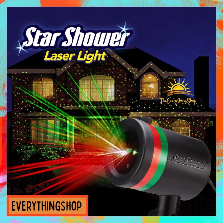 MultiColor Star Shower Projector Star Laser Motion Light Star