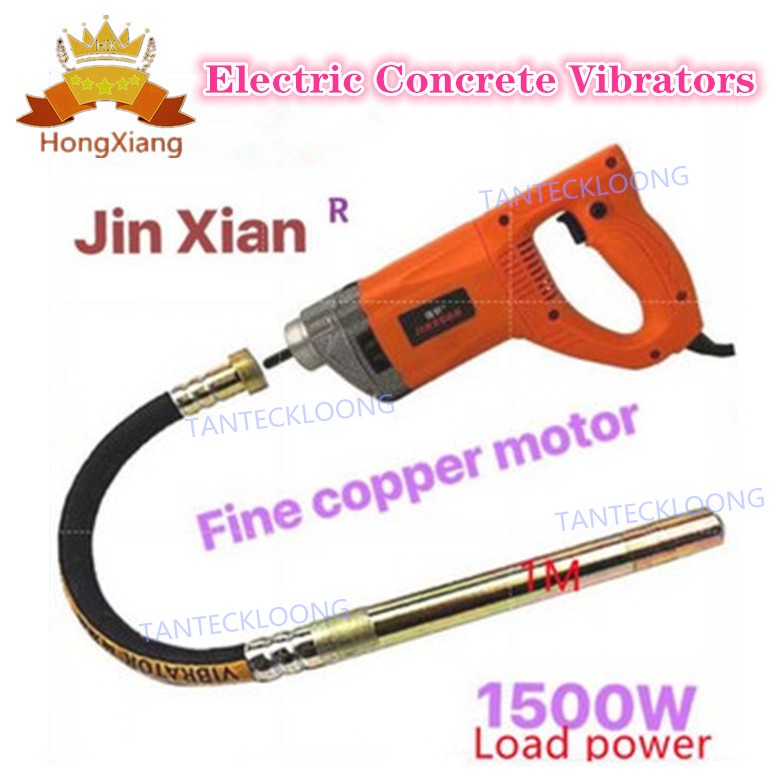 1500W 110V Power Concrete Vibrator with 6.6 FT/1.5M Shaft Concrete Tool for Various Concrete