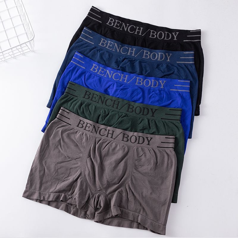 SF BENCH Men's Underwear High Elastic Boxer Briefs Breathable
