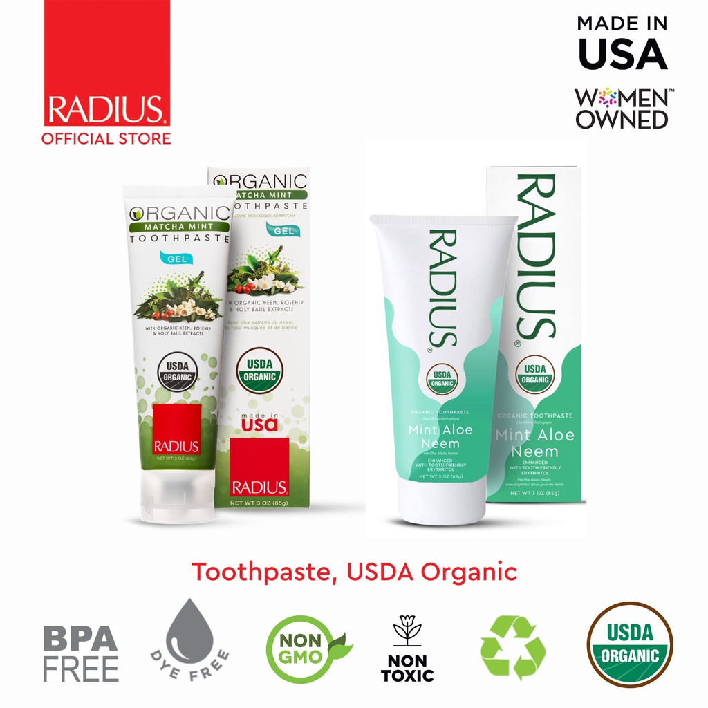 RADIUS Toothpaste USDA Organic for Adults Shopee Philippines