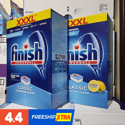 Finish dishwashing tablets 100 tablets (Genuine Nk product) Shopee