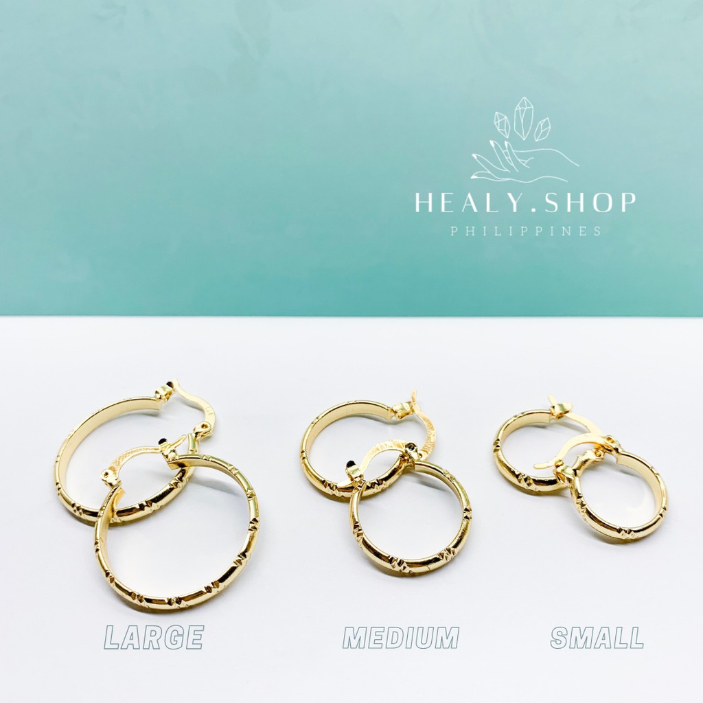 HS HIGH QUALITY 24K BANGKOK GOLD EARRINGS (0516) Shopee Philippines