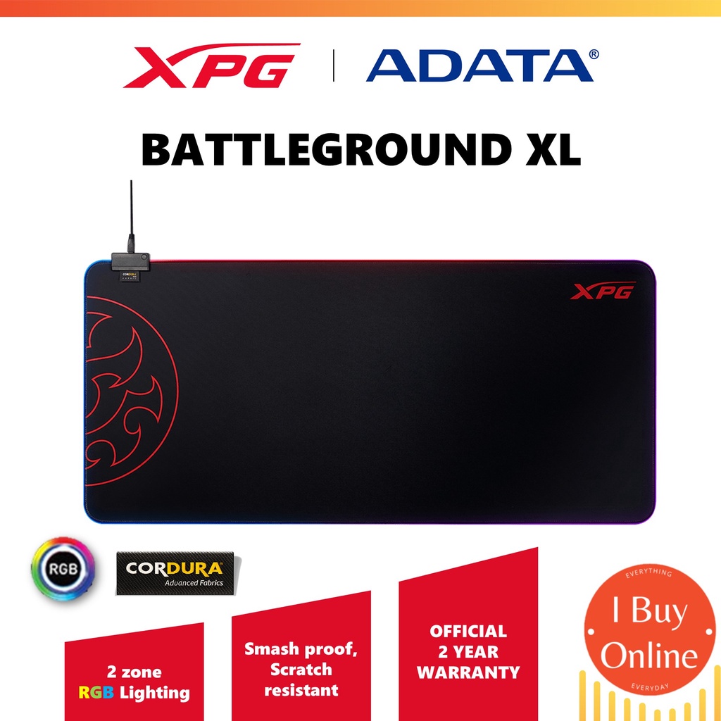 XPG Battleground XL Prime CORDURA RGB Gaming Extra Large Mouse Pad (900mm x 420mm) ZQJO Shopee