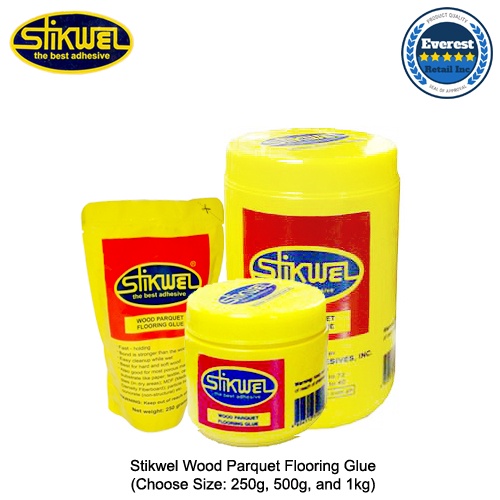 Stikwel Wood Parquet Flooring Glue Wood Glue Size 250g, 500g, and