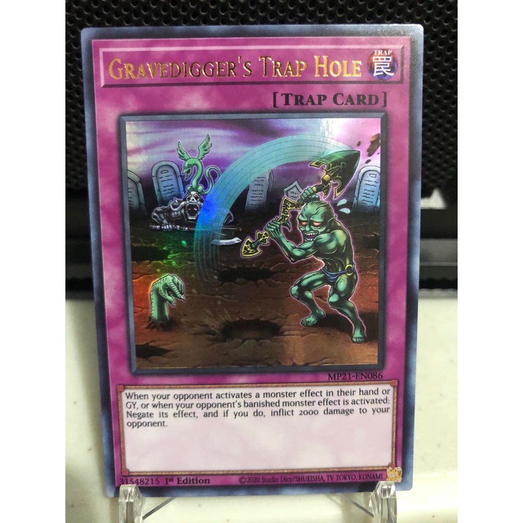 Gravedigger's Trap Hole MP21EN086 Ultra Rare 1st Edition Shopee