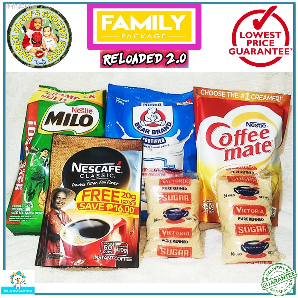 coffee powderNestle Milo Choco & Bear Brand Fortified Powdered Milk