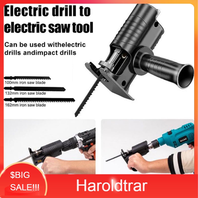 MESIN Drill Adapter Saw Chainsaw Reciprocating Jigsaw Attachment Jig