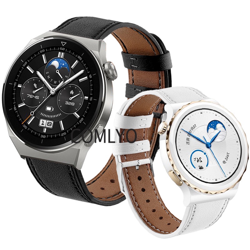Huawei Watch GT3 PRO 46mm 43mm Strap Leather Smartwatch Bracelet Women