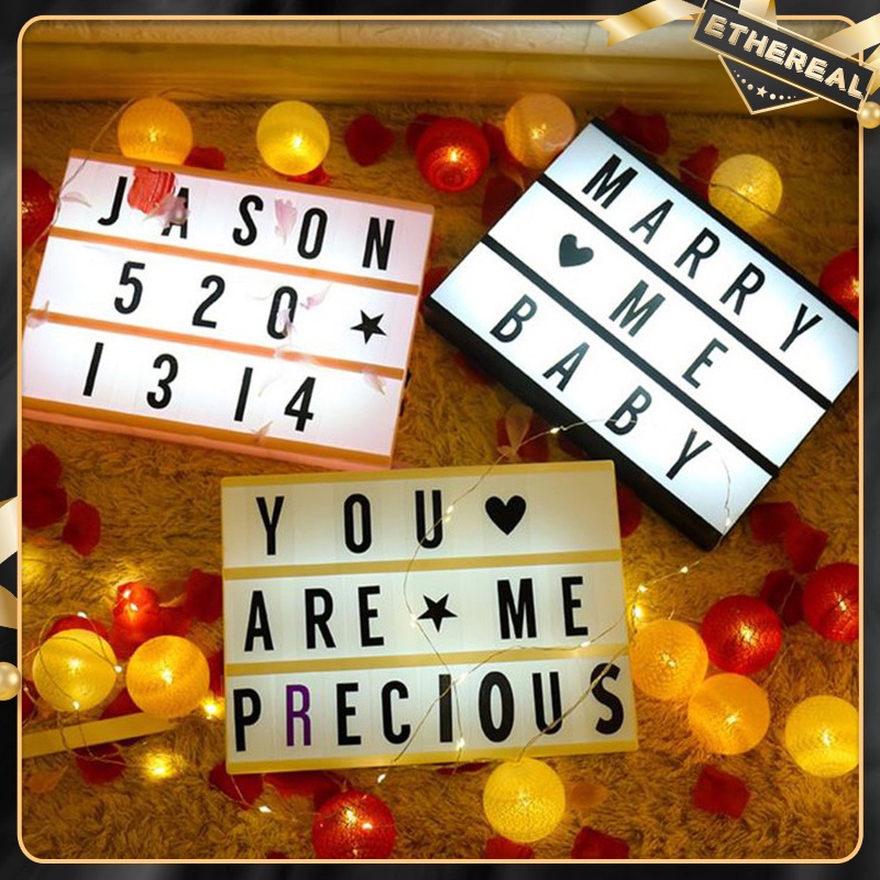 LED lights A4 Size DIY Light Box Decoration Lamp DIY Letter LED light