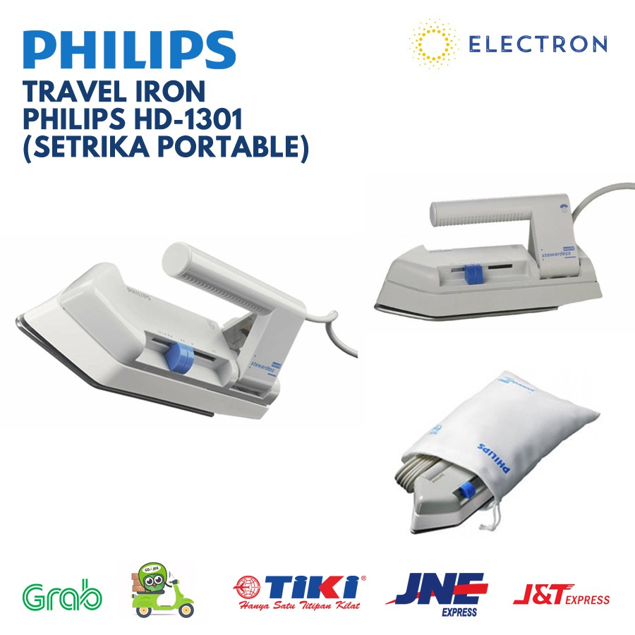Philips HD1301/38 Travel Iron (Portable Iron For Traveling) Shopee