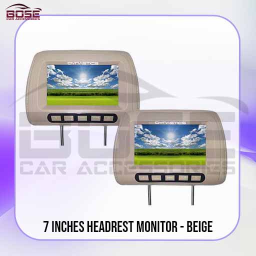 Famous Branded Dynastics Headrest 7'' Monitor with Soundless soft touch