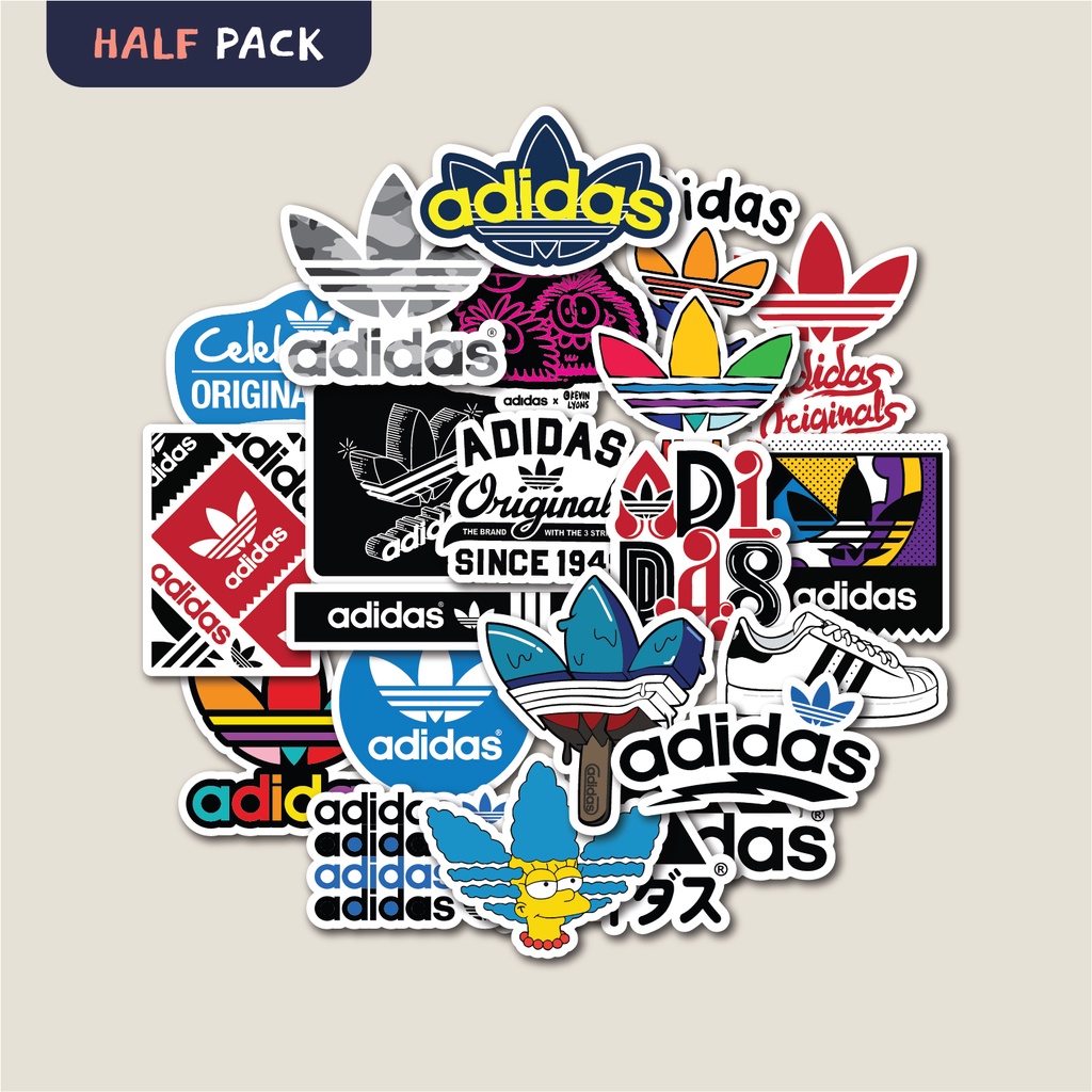 Adidas STICKER PACK Tumbler STICKER Helmet Suitcase LAPTOP Sticker Shopee Philippines