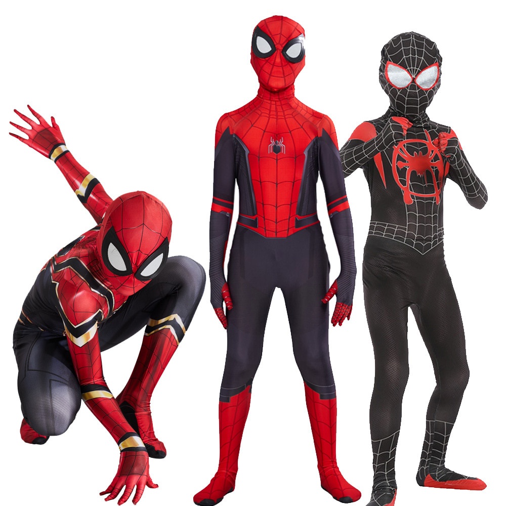 Spiderman Far From Home Costume Cosplay Peter Parker Zentai Suit