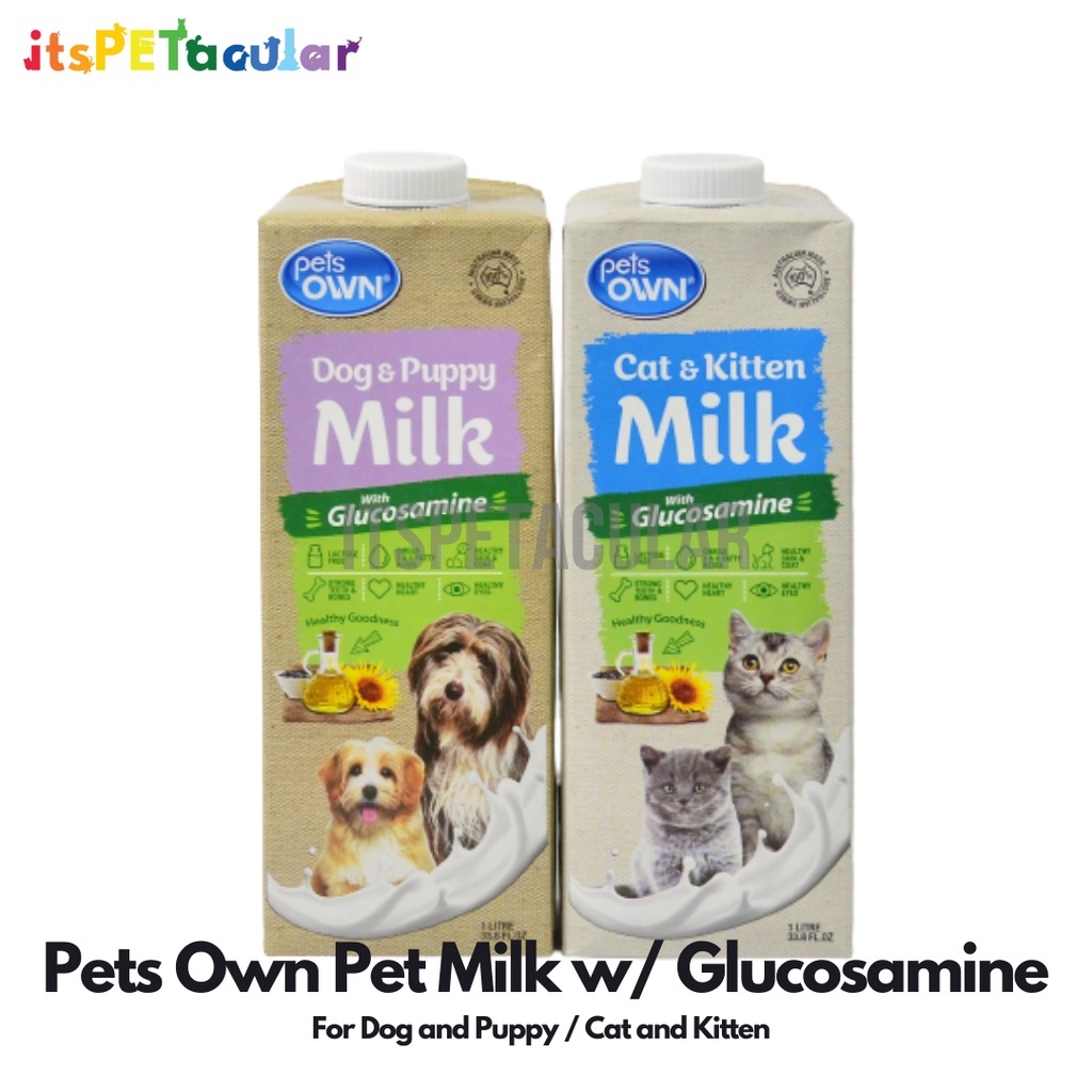 Pets Own Milk Pet Milk w/ Glucosamine 1 Liter (For Dog and Puppy / Cat