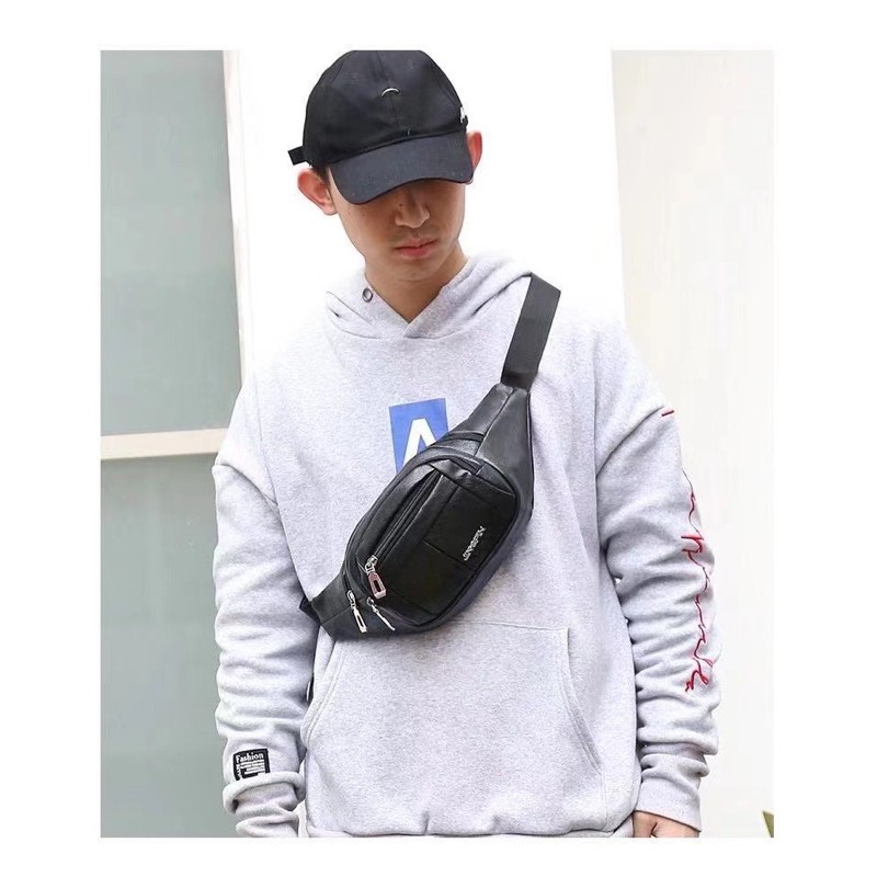 100 leather body bag for Men JingPin sling Bag For Men Shopee Philippines