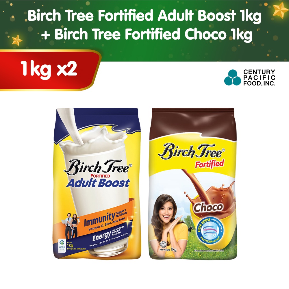 Birch Tree Fortified Adult Boost 1kg + Birch Tree Fortified Choco 1kg