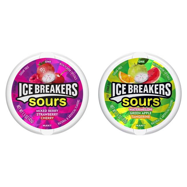 Ice Breakers Sours Candy Mints sugar free Keto Diabetic Low Carb