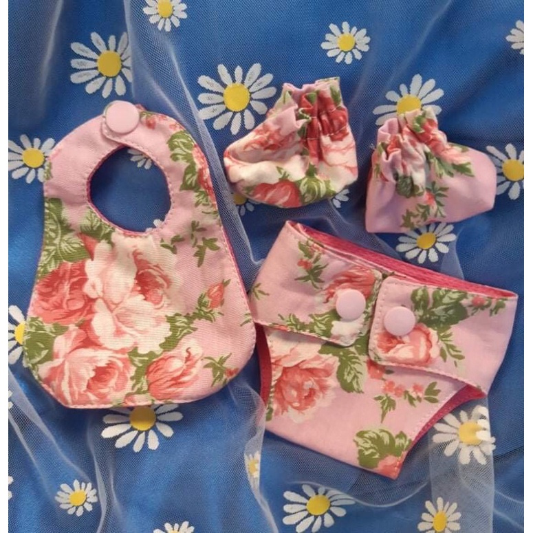 Baby alive Clothes/ Baby Alive 3pcs Set(Diaper,Bib,Shoes) Shopee