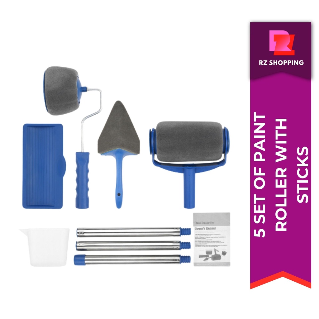 newPaint Roller 6 Set with Sticks,Roller Paint Design,Roller Brush