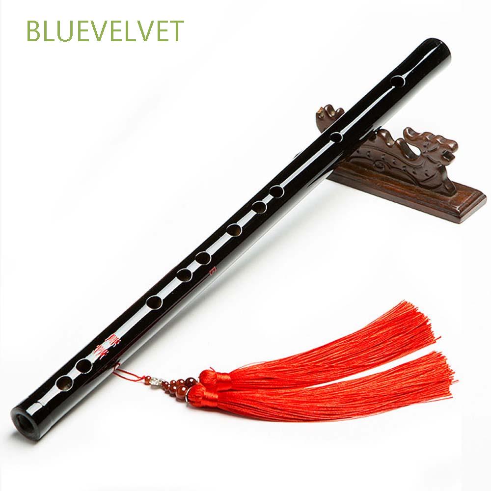 BLUEVELVET Black Flute Chinese Traditional Mo Dao Zu Shi Transverse Fife Lan Wang Ji Grandmaster