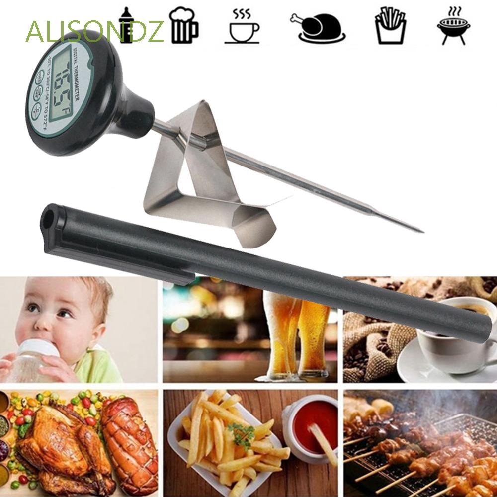 ALISONDZ Instant Read Food Thermometer Pot Clip Liquid Candy Meat