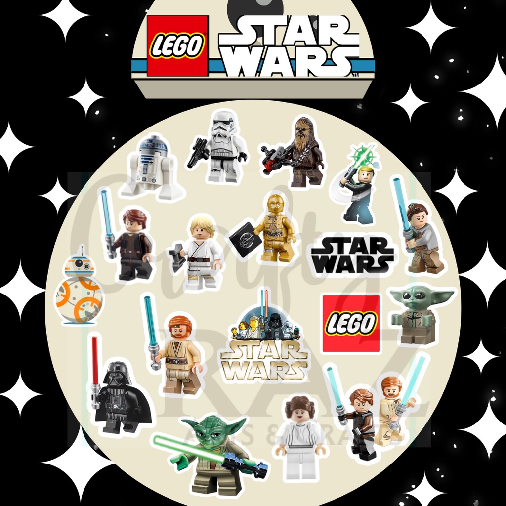 Lego Star Wars Stickers(18 pcs per set) Shopee Philippines
