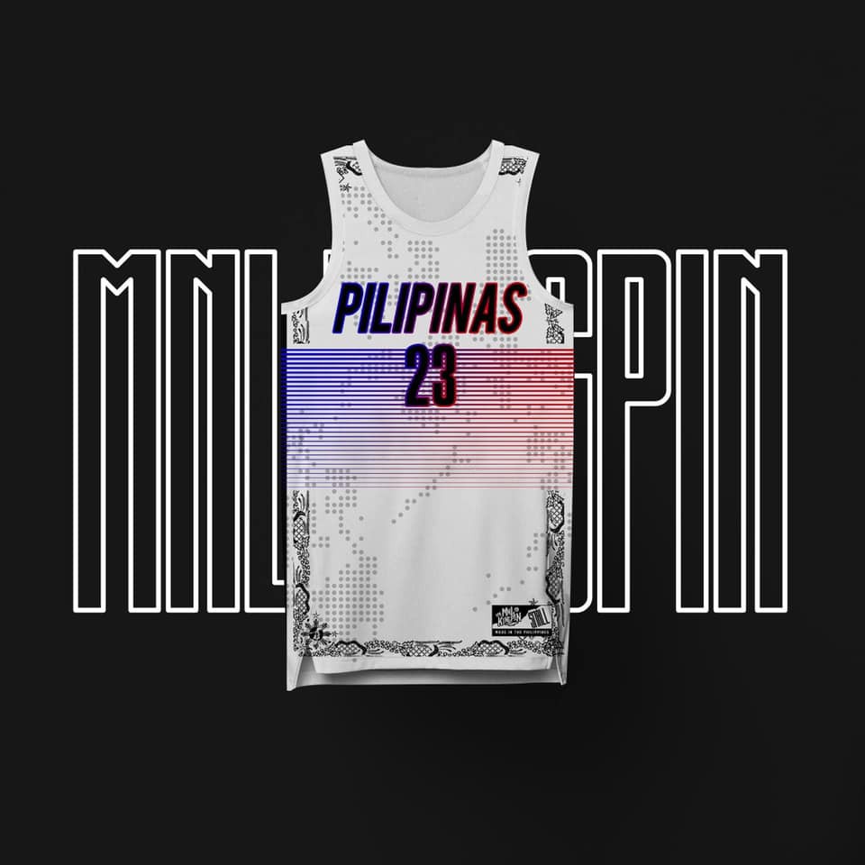 MNL Kingpin Pilipinas White Jersey FULL SUBLIMATION BASKETBALL JERSEY