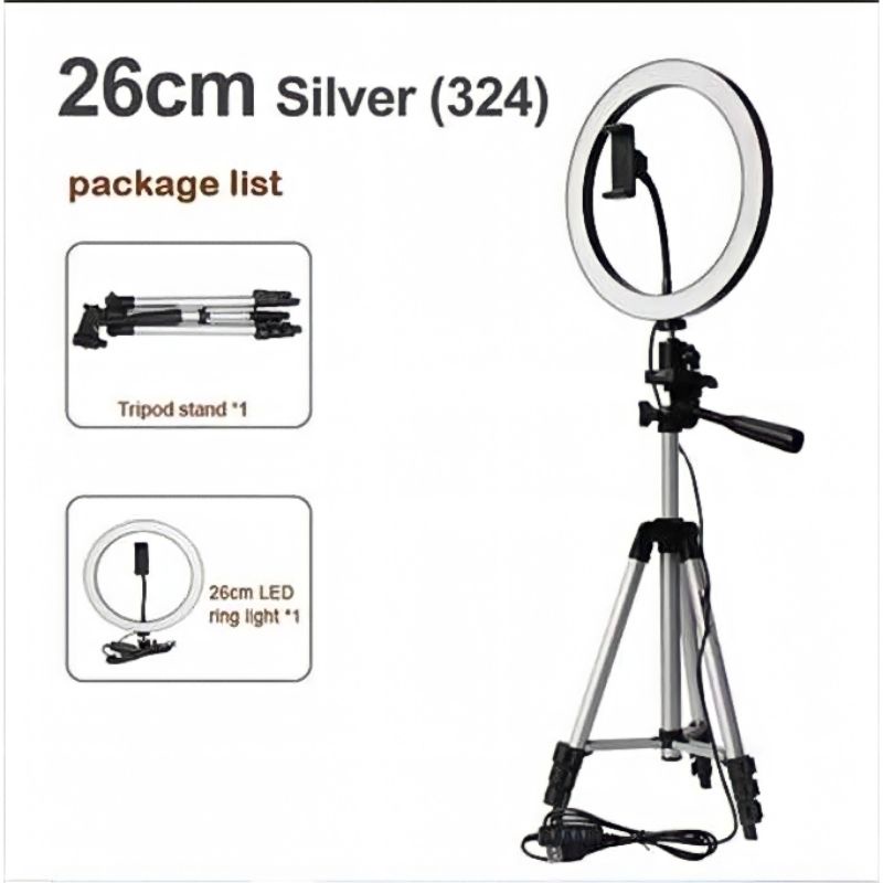 Complete Package Of 26CM LED Ring light+Tripod 3110/3120 Shopee