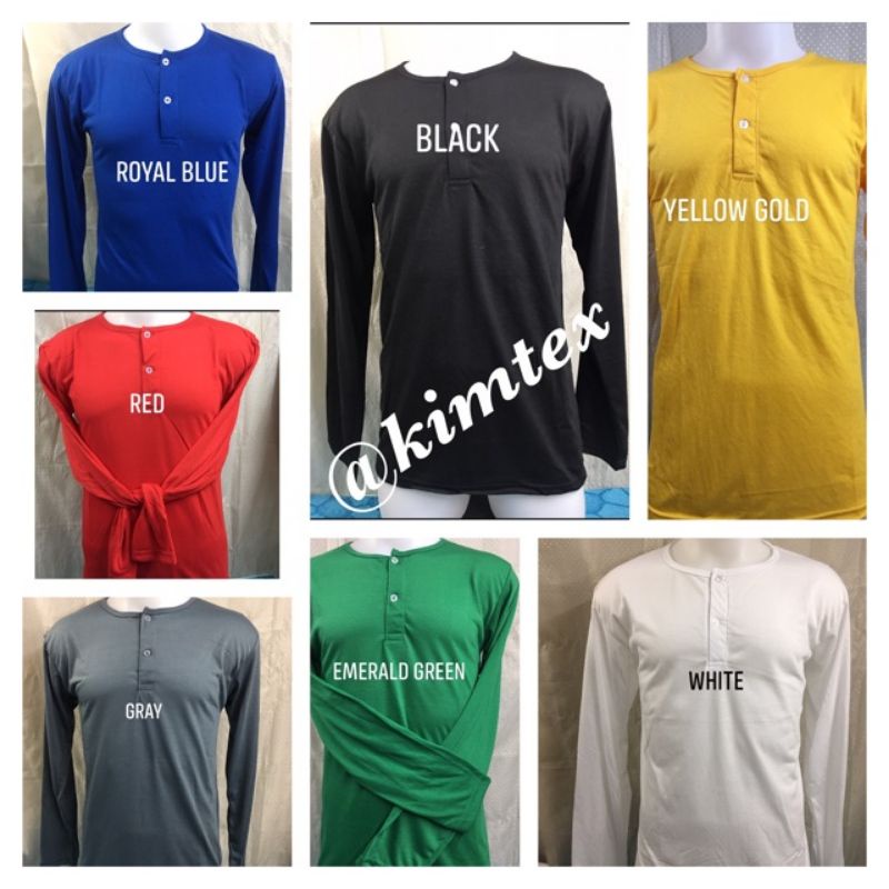 1 Piece Long Sleeves with buttons Pang trabaho/Pitchera (C1D30