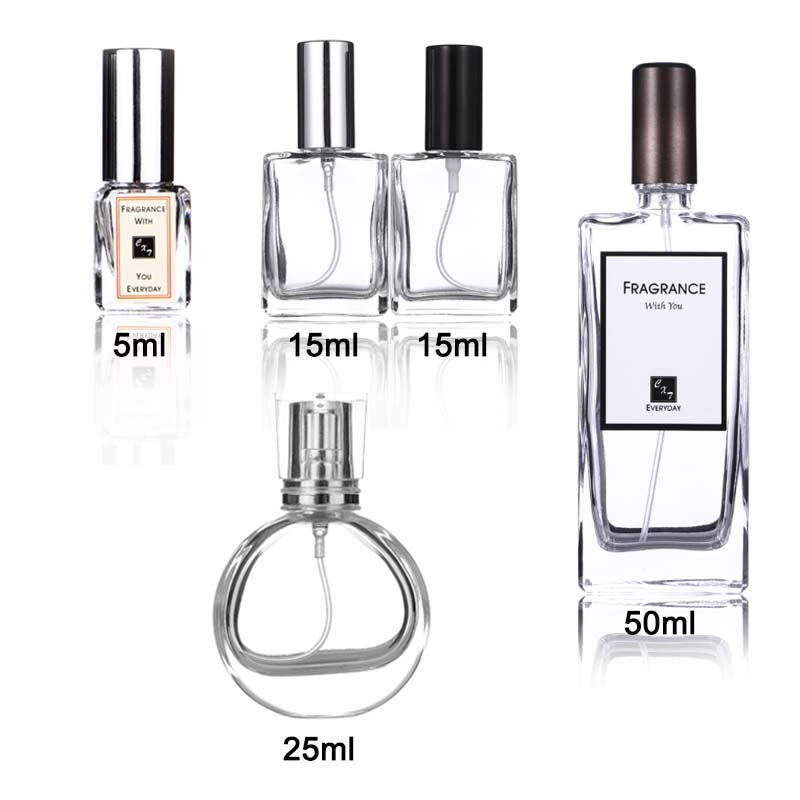 Highend travel packaging perfume bottle spray empty bottle Portable Mini Glass Empty Perfume