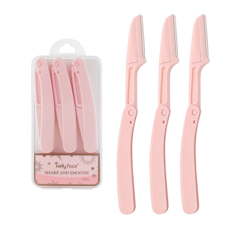 1/3Pcs/set Portable Eyebrow Trimmer Foldable Hair Remover Set Women Face Razor Eyebrow Trimmers