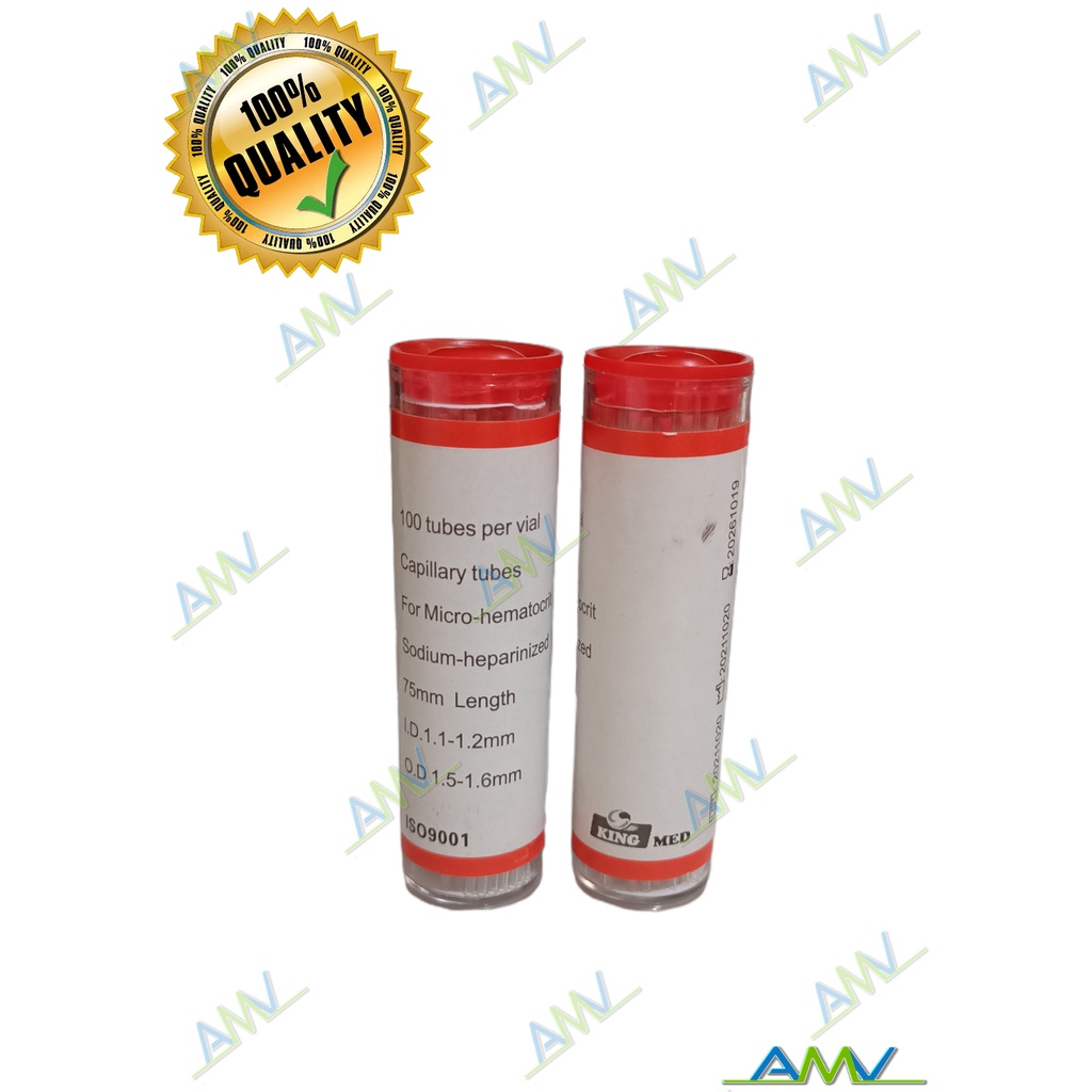 CAPILLARY TUBES; KING MED (100pcs/vial) Shopee Philippines