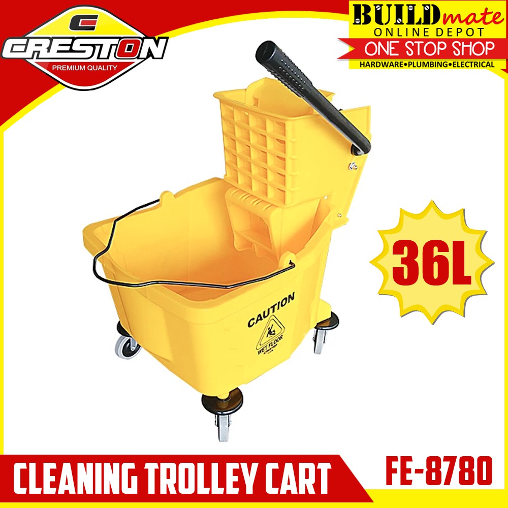 CRESTON Mop Cleaning Trolley Cart 36L FE8780 100 ORIGINAL! Shopee