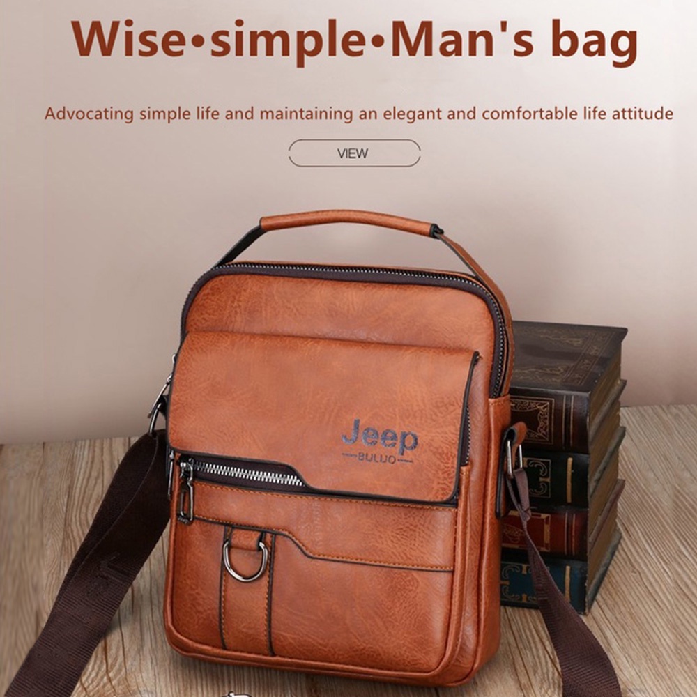 Casual Retro Jeep Men Bags Handbags Shoulder Messenger Briefcase