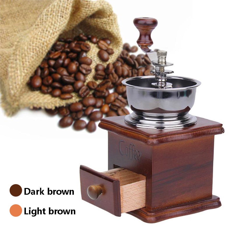 ＞Mini Coffee Bean Grinder Vintage Spice Makeing Coffee Beans Mill