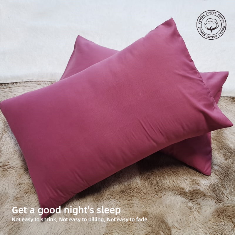 High Quality Comfortable Plain 2pcs Pillow Cover/plain pillow case Shopee Philippines